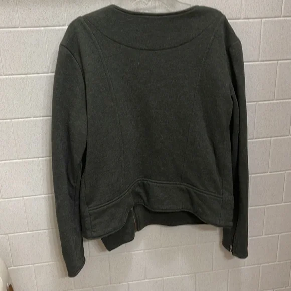 Athleta Zip Quilted jacket Outerwear size large- Moto Style - Picture 5 of 8